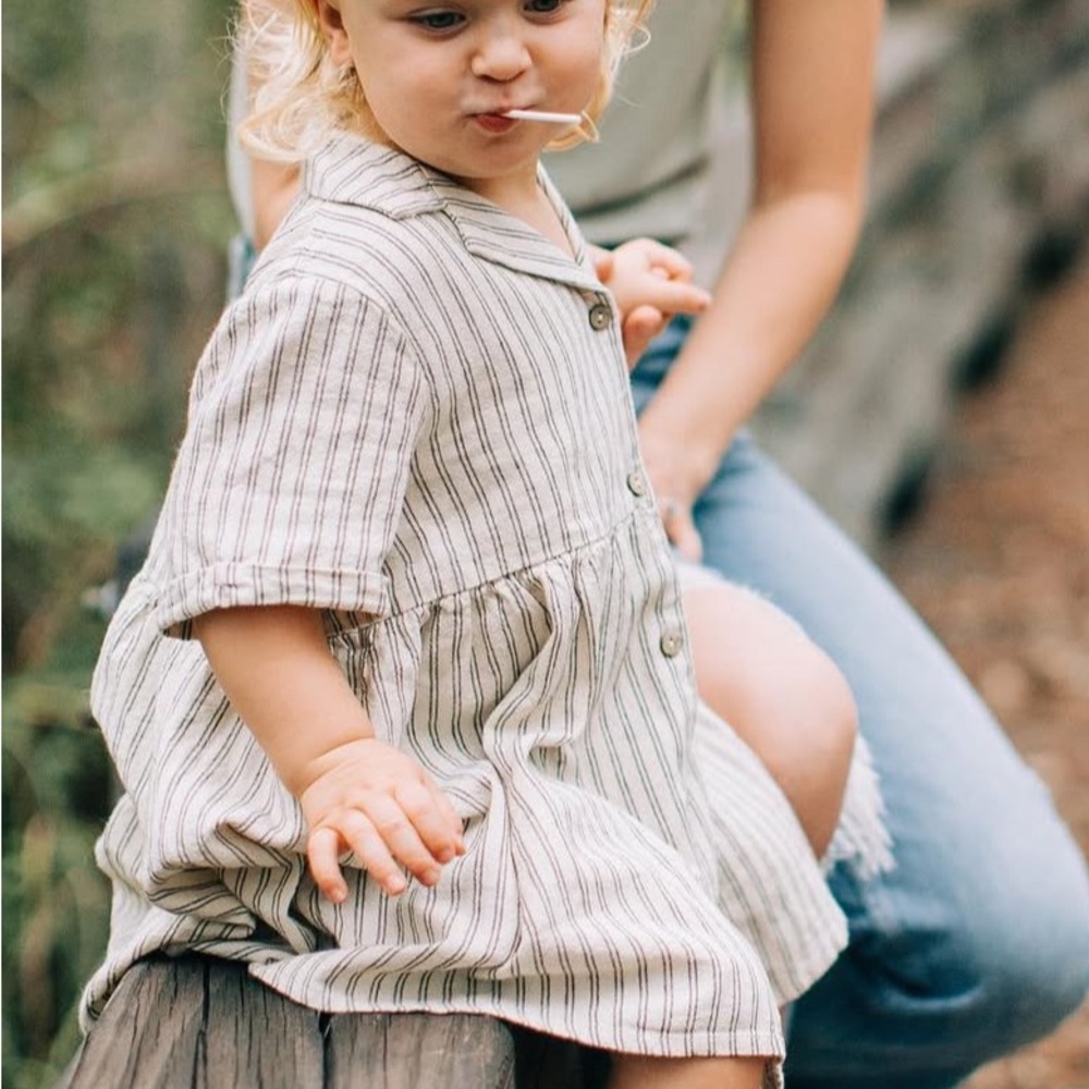 Rylee + Cru striped Maggie dress
